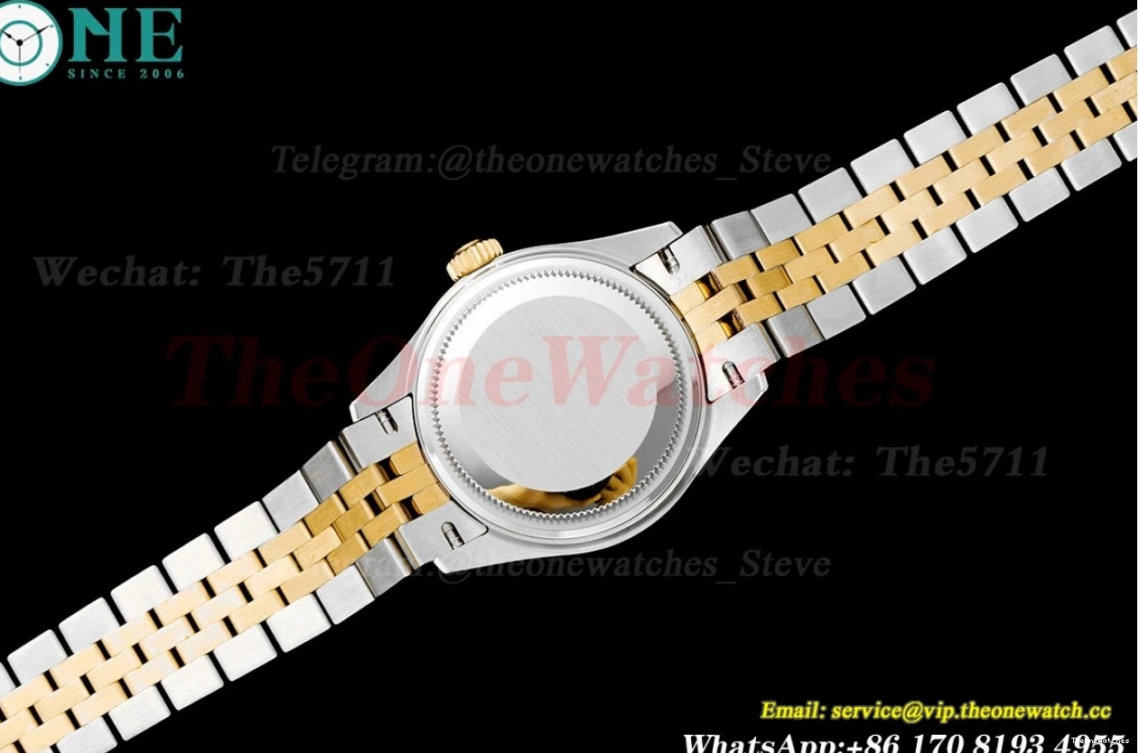 White SS TWS NH05 Dia Datejust 28mm Ladies Dial YG 0415